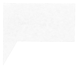 Blank cut out white cardboard textured paper speech bubble with copy space for text on transparent png background design element
