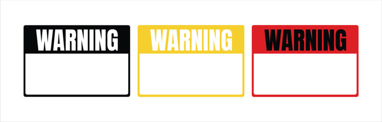 Warning sign icon vector, warning signboard flat icon vector isolated on white background.