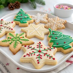 christmas cookies on the table