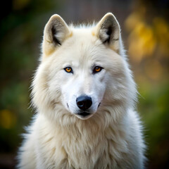 Fototapeta premium Portrait of dog standing on rock,Indonesia