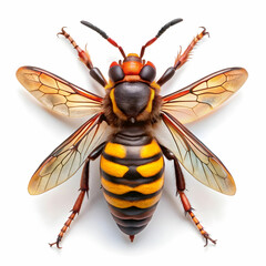 asian hornet on a transparent background