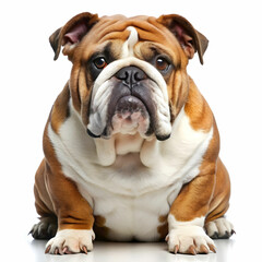 Fototapeta premium english bulldog dog isolated on transparent background