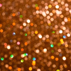Fototapeta premium Luxury golden Christmas background. Winter holiday greeting gold template with confetti, glitter, sparkle, bokeh. Collection of seasonal festive backdrop for Merry Christmas and Happy New Year design.
