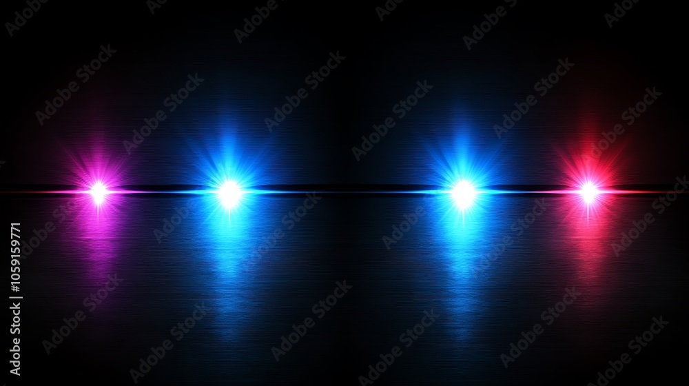 Wall mural abstract lights on metal background plain textured background for web design and copy
