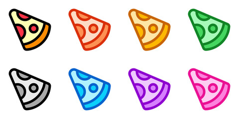Editable pizza slice vector icon. Part of a big icon set family. Perfect for web and app interfaces, presentations, infographics, etc