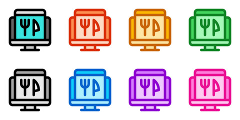 Editable online order, computer, website vector icon. Part of a big icon set family. Perfect for web and app interfaces, presentations, infographics, etc
