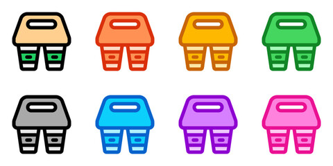 Editable takeout coffee vector icon. Cafe, coffee shop, restaurant, drink, beverages. Part of a big icon set family. Perfect for web and app interfaces, presentations, infographics, etc