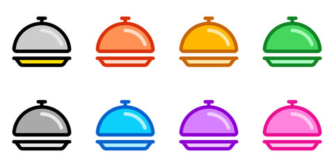 Editable food cover, serving vector icon. Food, restaurant. Part of a big icon set family. Perfect for web and app interfaces, presentations, infographics, etc