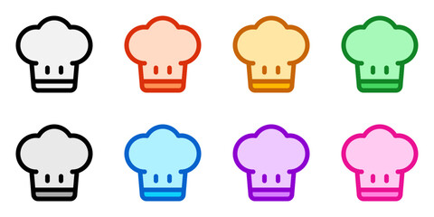 Editable chef's hat vector icon. Food, restaurant. Part of a big icon set family. Perfect for web and app interfaces, presentations, infographics, etc