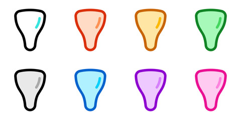 Editable incisor, tooth vector icon. Dentistry, healthcare, medical. Part of a big icon set family. Perfect for web and app interfaces, presentations, infographics, etc