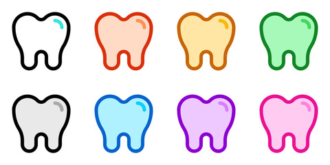 Editable molar, premolar, tooth vector icon. Dentistry, healthcare, medical. Part of a big icon set family. Perfect for web and app interfaces, presentations, infographics, etc