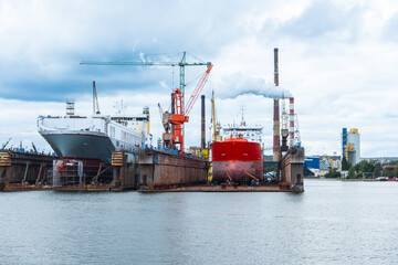 Trockendock der Lenin Werft in Danzig