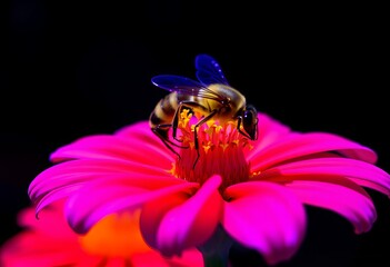 S UV photography S Neon art Su Flower attracting pollinators inv