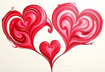 Swirling Hearts Swirling hearts representing the dynamic and eve