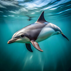 dusky dolphin isolated on transparent background