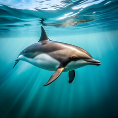 dusky dolphin isolated on transparent background