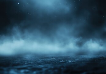 Foggy Night Sky.