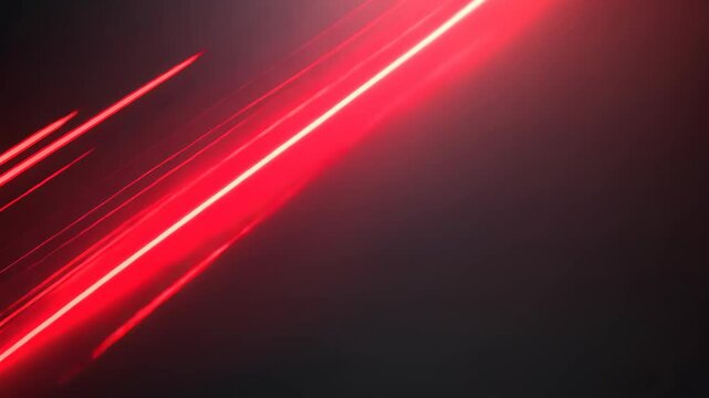 Red Lines Black Diagonal Light Rays Background with Futuristic Laser Effect for Modern Design and Technology Themes
