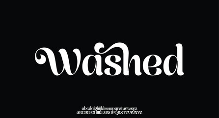 Elegant Font Uppercase Lowercase and Number. Classic Lettering Minimal Fashion Designs. Typography modern serif fonts regular decorative vintage vector illustration
