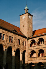Obraz premium An old style building under blue sky