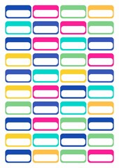 Digital stickers for your daily planner, daily notes and notebooks, bright holiday color. Elements for the notebook.