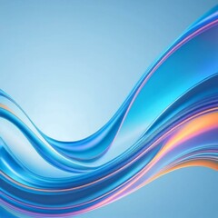 Fototapeta premium Flowing curve lines background, 3d rendering.
