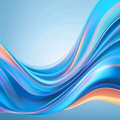 Flowing curve lines background, 3d rendering.