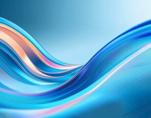 Obraz premium Flowing curve lines background, 3d rendering.