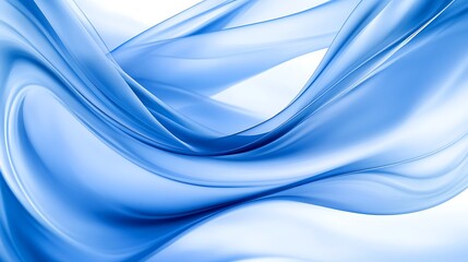 Abstract Blue Swirls Blank Background with Copy Space for Design Projects