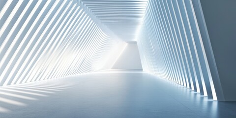 Abstract White Corridor.