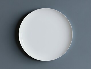 White Plate on Blue.