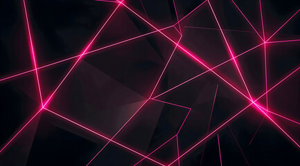 Background with glowing pink intersecting lines forming an abstract geometric pattern on a dark surface, ideal for futuristic, tech, or sci-fi visual projects