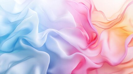 Obraz premium A harmonious blend of colors and forms, suggesting softness and flexibility.