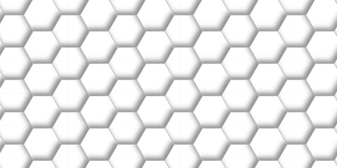 	
Hexagon background technology texture. Abstract hexagonal mesh cell Surface polygon pattern with glowing hexagon paper texture and futuristic business. Abstract honeycomb mosaic white background.
