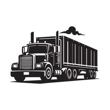 recommend clip art: Truck silhouette vector, Vehicle Icons, Garbage truck silhouette vector illustration