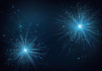 Fototapeta premium blue space background with planets