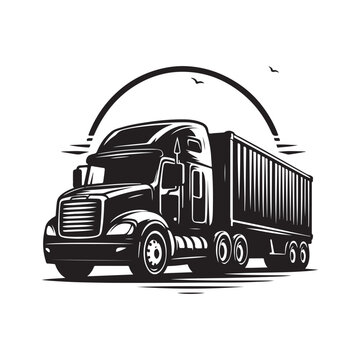 recommend clip art: Truck silhouette vector, Vehicle Icons, Garbage truck silhouette vector illustration
