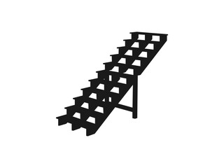 Stairs icons. Stairs symbol set. Stairs vector icons. Stairway symbols. Staircase icons. Stairs up, stairs down icon. stairs symbol flat illustration on white background.