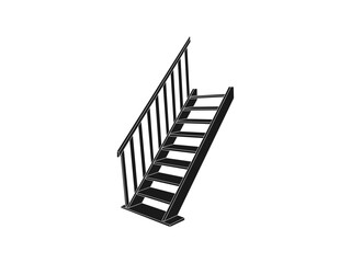 Stairs icons. Stairs symbol set. Stairs vector icons. Stairway symbols. Staircase icons. Stairs up, stairs down icon. stairs symbol flat illustration on white background.