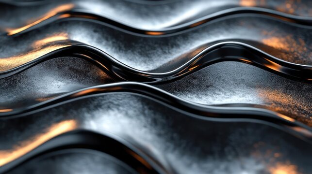 A collection of images showcasing wavy patterns formed by oil,