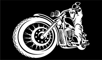 motorcycle on black © Muhammad