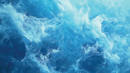 Blue Light Watercolor Ink Abstract Background Texture.