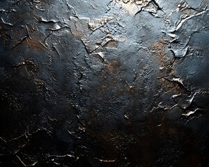 Obraz premium Dark Moody Textured Metal Like Background for Industrial and Tech Presentations