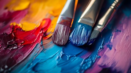 Obraz premium colorful paıntıng background