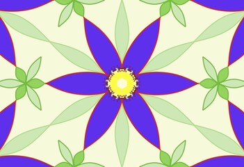 seamless background with flowers