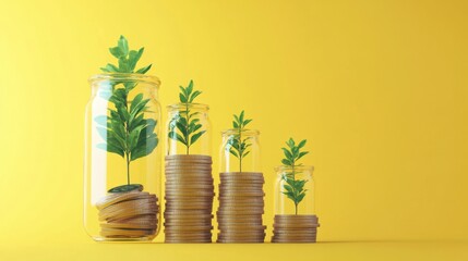 A visually appealing article showing the impact of compound interest on long-term savings