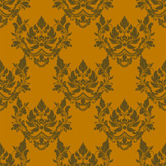 damask seamless pattern element. Classical luxury old fashioned damask ornament, royal victorian seamless texture. 