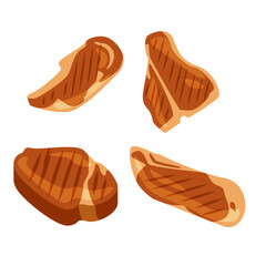 Sizzling Steak Vectors Illustration Artwork