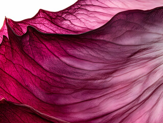 A close-up of delicate, layered petals in shades of purple and pink, showcasing natural beauty.