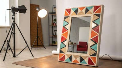 Abstract Frame Design for Modern Home Decor - Creative Product Photography